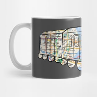 NYC subway car Mug